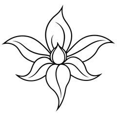 Vector illustration of an exotic crane flower showcasing unique and mesmerizing shapes
