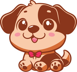 Cute Dog Cartoon Character