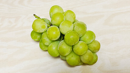 Green seedless grapes, ripe and sweet