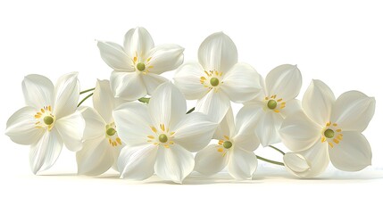 Fototapeta premium White Flowers Floral Bouquet Delicate Bloom Spring Flowers Nature Photography