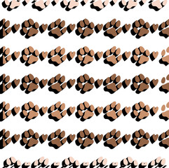 Cat Paw Pattern Background