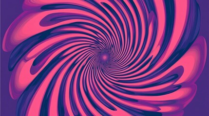 Fototapeta premium A swirling abstract design in shades of pink and purple with a central point of focus.
