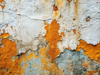 Rustic gray and white concrete wall with a unique textured finish, ideal for background or design applications, enhancing the visual appeal of any project.