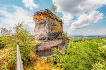Ruins of the castle Jestrebi, region Ceska Lipa, Czech Republic.