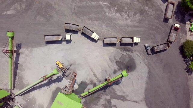 Stone mills or stone factories produce stones for construction purposes and sell them to consumers.
