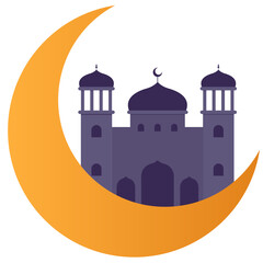 Isra Mi'raj Element Illustration