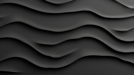 Obraz premium Abstract black wavy texture background, for website, social media and print