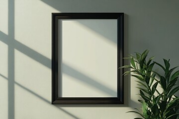 Empty Frame with a Plant