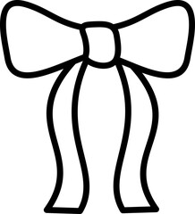 Bow Ribbon Line Icon
