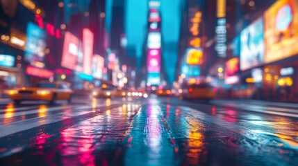 Obraz premium Vibrant Nightlife in Times Square