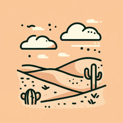 Fototapeta premium cactus in the desert