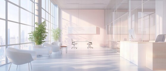 Modern Minimalist Office Space 