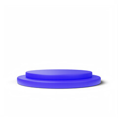 3d blue podium