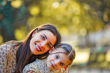 portrait with a mother and her child 