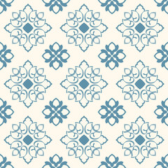 Flower Pattern Ethnic Geometric native tribal boho motif aztec textile fabric carpet mandalas African