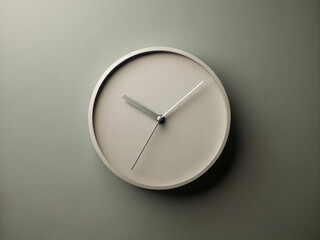 Timeless design takes center stage with clean lined clock set against minimalist background. simplicity and elegance of this clock enhance any modern space