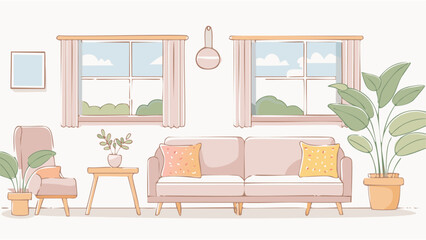 Pink living room 