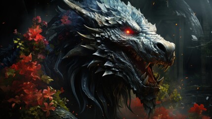 Fototapeta premium The Dragon's Fury