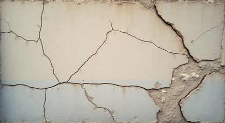 old cracked wall