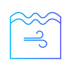 water flow gradient icon