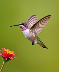 Fototapeta premium hummingbird and flower