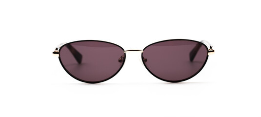 modern elongated sun glasses on white