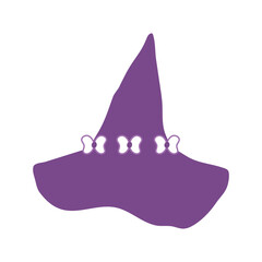 Happy Halloween day isolate element of cute hat.