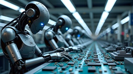 Obraz premium Robot at the factory