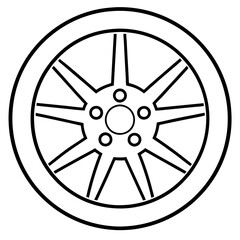 Obraz premium wheel of a car
