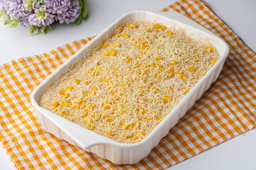 Cheesy Pinoy Maja Blanca - A dessert with a gelatinous texture primarily made from coconut milk, commonly referred to as coconut pudding. It is typically served during fiestas and holiday celebrations