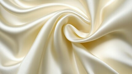 Fototapeta premium A sleek satin slip dress with a subtle sheen, elegantly displayed on a white background to emphasize its smooth texture and modern design.