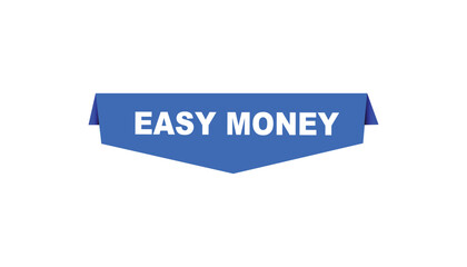 Easy money web banner templates. Vector Illustration 
