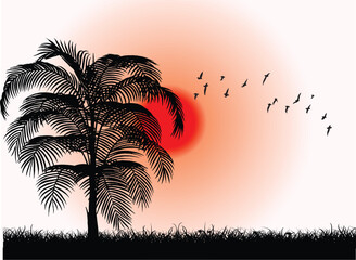 Black tree for Design elements.