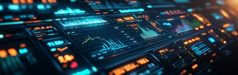 Detailed Financial Analytics Dashboard Displaying Stock Market Data for Business Investment Research