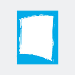 Modern Decorative Brush Stroke Frame Design With Watercolor