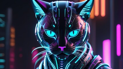 Fototapeta premium Robot cat