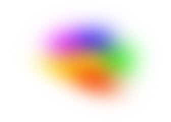 Blur gradient circle transparent