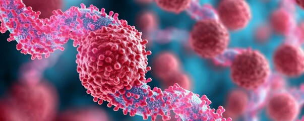 Fototapeta premium Prokaryotic adaptation to UV radiation, DNA repair mechanisms, 3D illustration