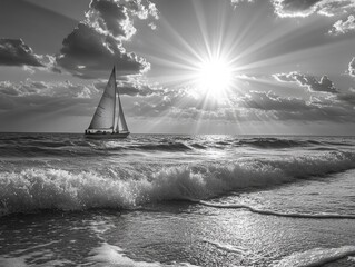 Sailboat on Ocean