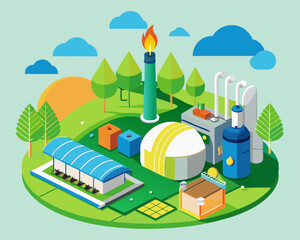 Generation of bioenergy with a biomethane plant