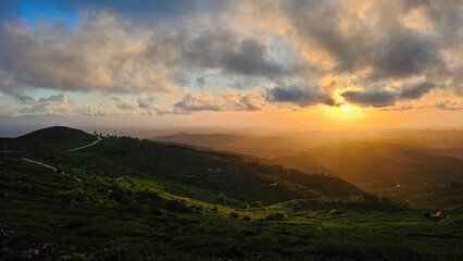 Obraz premium Sunset in the mountains