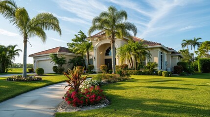 Southwest Florida Countryside Retreat: Tropical Lifestyle with Palms, Plants, and Pine Trees