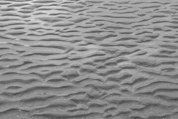 Ripple texture on sandy beach