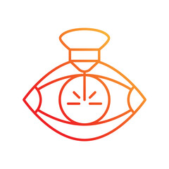 laser gradient icon with white background vector stock illustration