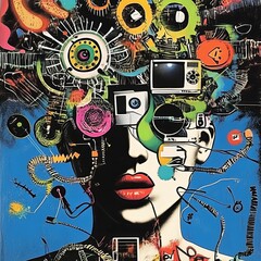 collage of communication and AI 