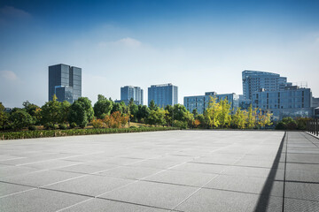 Expansive Urban Landscape with Modern Architecture and Greenery