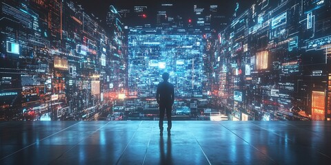 digital transformation conceptualized for the next-generation tech era, showing how digital change and business evolution are shaping the future of technology and innovation