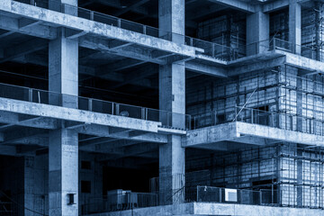 Modern Urban Construction: A Study of Structural Elements and Textures