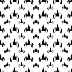 black and white triangle pattern sign symbol vector 