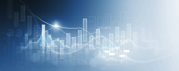 Analyzing data sales and financial graph chart. Business development strategy,analysis and planning.Financial marketing graph and profit stock market.